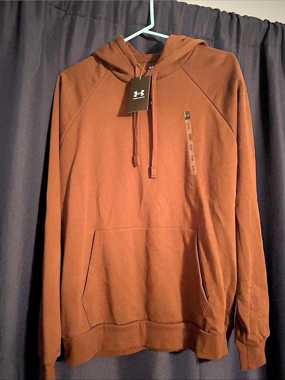 Under Armour UA Rival Fleece Men's Hoodie Brown Large NWT